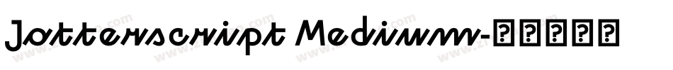 Jotterscript Medium字体转换